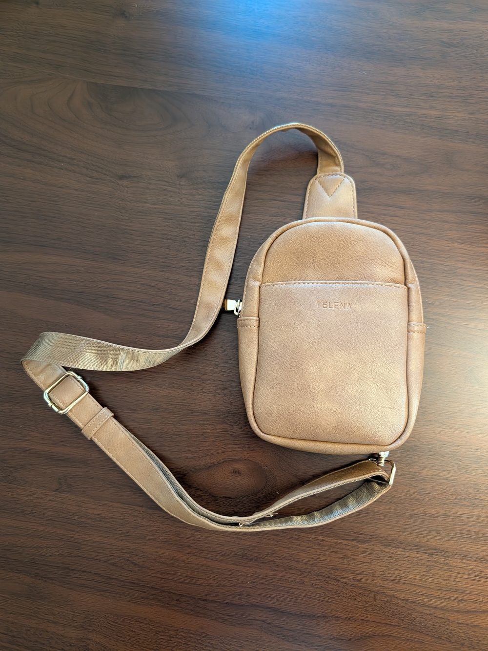 Tan Crossbody Sling Bag